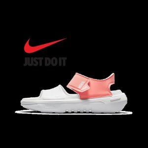 NWT NIKE Women 9 Youth 7 Playscape JUST DO IT Athletic Sandel Shoes Flat Crimson